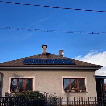 2,25 kWp solární ohřev vody